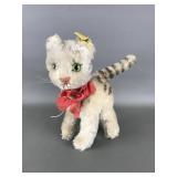 Vintage Steiff Tabby Cat Plush Toy