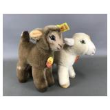 Vtg Steiff Lamby & Zicky Stuffed Collectible Plush