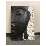 Carved Buddha Spiritual Wooden Wall Art