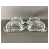 Candlewick Glass Butter Dishes