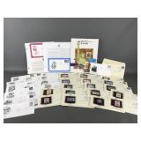 Vintage John F. Kennedy Comemmorative Stamp &