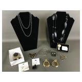 Napier Multi Metal Earring & Pendant Set & More