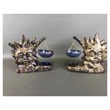 Celestial Moon Man Hanging Tealight Bowls