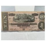 1864 Confederate $10 Bill