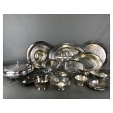 Antique & Vtg Silver-plated Serving Dishware
