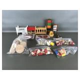 Vtg Lundby Rugs & Miniature Dollhouse Furniture