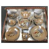 Vtg Japan Lusterware Miniature Childs Tea Set
