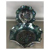 Vintage Carnival Glass Grape Bowls