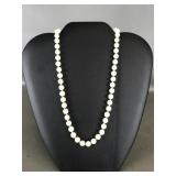 14k Gold Clasp Pearl Necklace Marked Jk 585