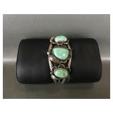R Chee Sterling Silver & Turquoise Bracelet