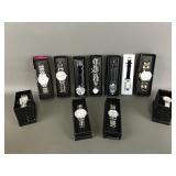 Silvertone Pretty As Diamond Cuff Watch & More