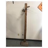 Vintage Rustic Wooden Log Coat Tree