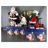 Vtg Santa Figurines & More Christmas Holiday Decor