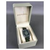 Judith Ripka Green Monaco Stainless Steel Watch
