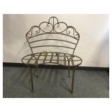 Whimsical Fairy Vintage Wrought Iron Garden Bench