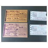 Vintage 1987 Boston & Red Wings Ticket Stubs