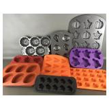 Fall & Halloween Wilton Baking Silicone &cake Pans