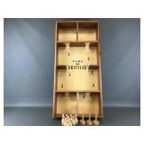 Vtg Wooden Skittles Classic Tabletop Bowling Game