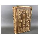 Antique Holy Bible Foil Accents & Brass Hardware