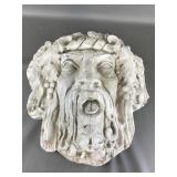 Concrete Bacchus Dionysus Wall Garden Sculpture
