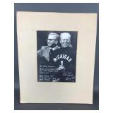 Vtg Framed Signed Gerald Ford & Bob Ufer