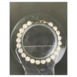 Signed 14k Clasp Pearl Bracelet