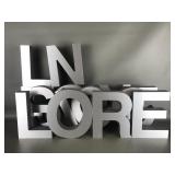 Lazer Cut Aluminum Faced Foam Display Letters