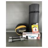 12lb Medicine Ball, Yoga Mat & More