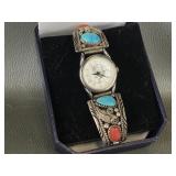 Sterling Silver Navajo Southwest Style Watch