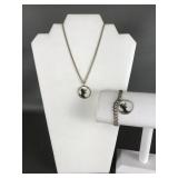 Vintage Emmons 'playful Cat' Pendant Necklace &