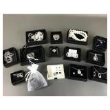 Vintage & Modern Silver Tone Costume Jewelry