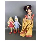 Vintage Wooden Polish Peg Dolls & More