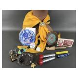 Vintage Boy Scout Scarf, Rayovac Mini Flash Lights
