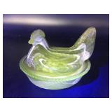 Glowing Manganese Purple Slag Hen On Nest
