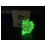 Fenton Uranium Burmese Dragon Art Glass Figurine