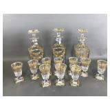 Gilded Vintage Ornate Grape Glass Barware