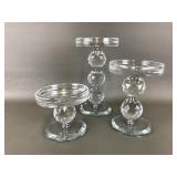 Faceted Glass Crystal Pedestals By Valerie Parr