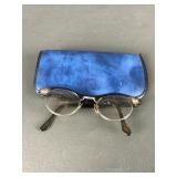 Vtg Sunburst Mid-century Cat-eye Eyeglasses