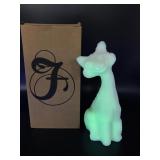 Fenton Uranium Alley Cat Satin Glass Figurine