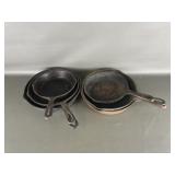 Vintage Set Of Cast Iron Pans
