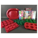 Christmas Baking Silicone Sheets, Treat Bags &more