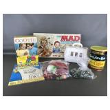Vtg Cootie, Mad Magazine Game + More