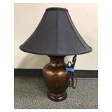 Currey & company ceramic copper tone lamp