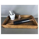 Marble Rolling Pin, Mortar & Pestle & More