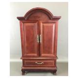 Mahogany Wooden Tabletop Jewelry Armoire