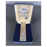 Vintage Colibri Electro Quartz Rose Lighter In Box