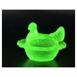 Mosser Uranium Glowing Mini Hen On Nest