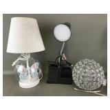 Organizer Desk Lamp & Butterfly Night Light Lamp