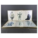 Triple-panel Vintage Theatrican Costume Designs