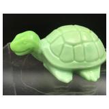Fenton Chameleon Turtle Glass Figurine & Box